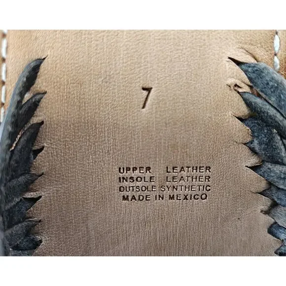 SBICCA Women's 7 Lawrin Woven Huarache Slide Sandal Black Leather Flats NEW - Picture 4 of 9